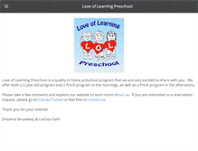 Tablet Screenshot of lolpreschool.com